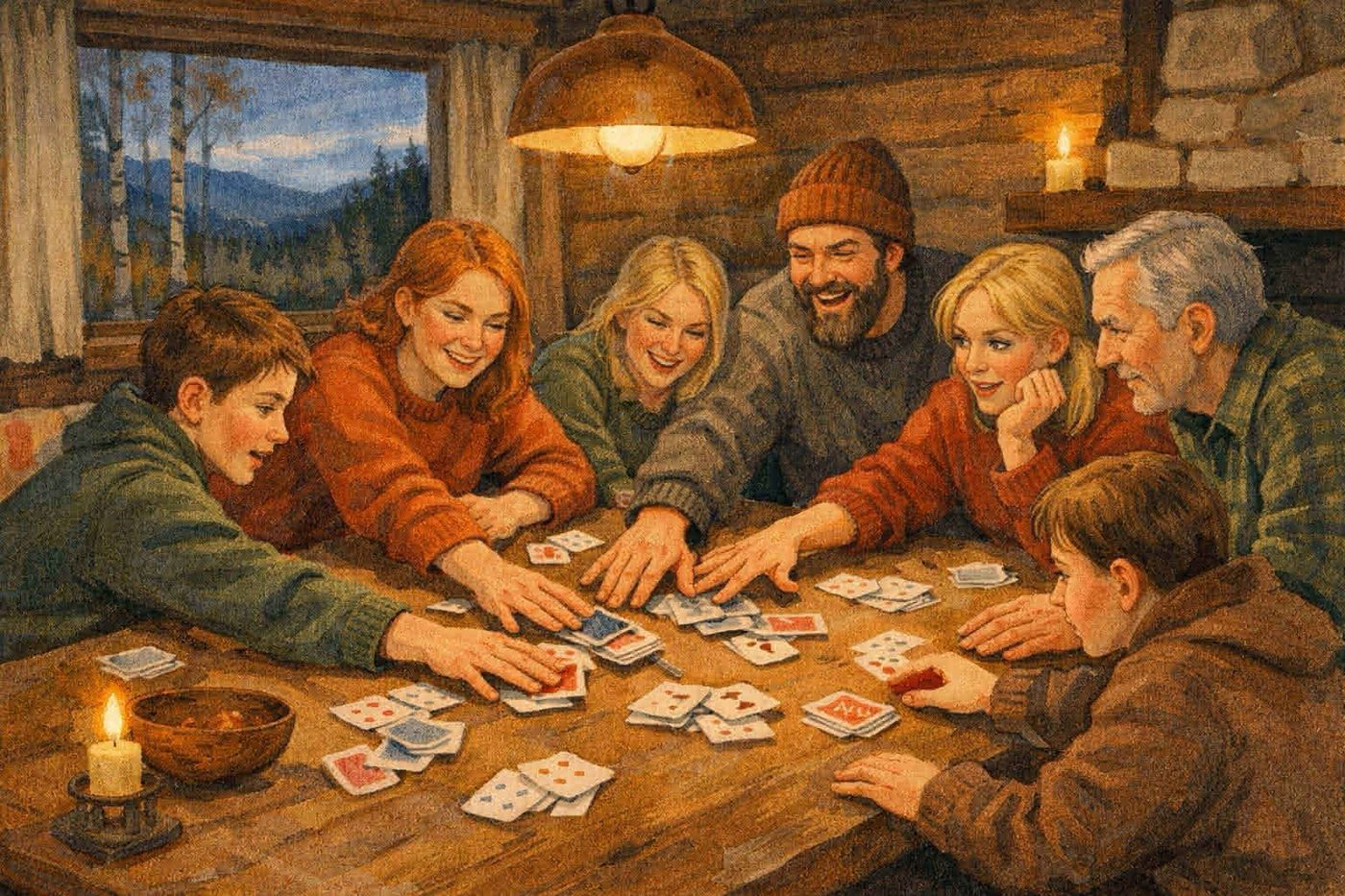 Kortspill for 7 spillere